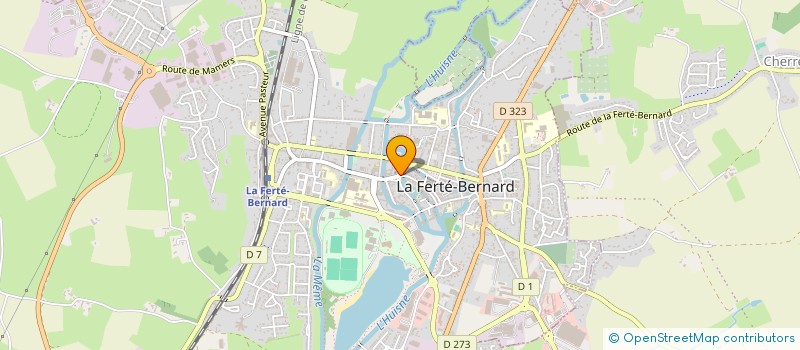 localisation de l'entreprise MADAME CELINE DEBEURRE  LA FERTE-BERNARD