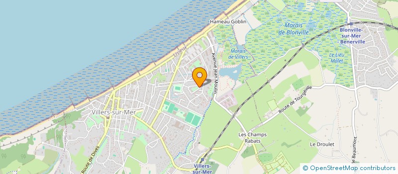 localisation de l'entreprise MADAME CELINE DEBIASTRE  VILLERS-SUR-MER