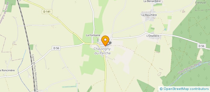 localisation de l'entreprise MADAME CELINE DEBOEUF  CHAUVIGNY-DU-PERCHE