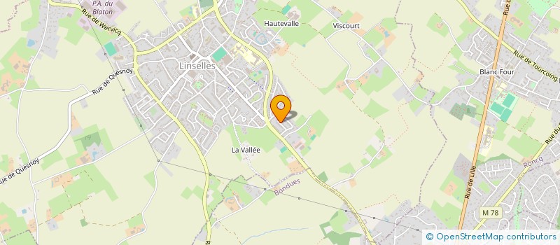 localisation de l'entreprise MADAME CELINE DEBOUDT à LINSELLES