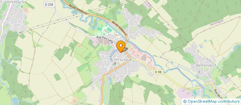 localisation de l'entreprise MADAME CELINE DEBRUNNER  HIRSINGUE