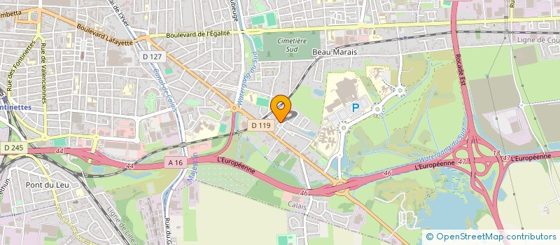 localisation de l'entreprise MADAME CELINE DECORTE  CALAIS