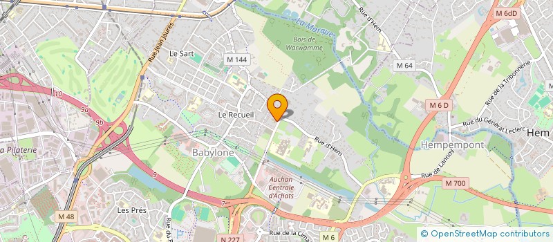 localisation de l'entreprise MADAME CELINE DEDRIE  VILLENEUVE-D'ASCQ