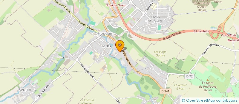 localisation de l'entreprise MADAME CELINE DEFONTE  HOUDAIN