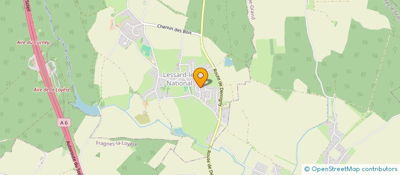 localisation de l'entreprise MADAME CELINE DEFRAIN  LESSARD-LE-NATIONAL