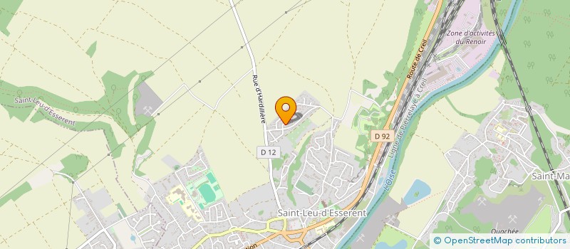 localisation de l'entreprise MADAME CELINE DEGIORGIS  SAINT-LEU-D'ESSERENT