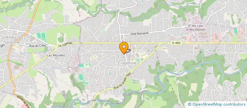 localisation de l'entreprise MADAME CELINE DEJOUX  CRAPONNE