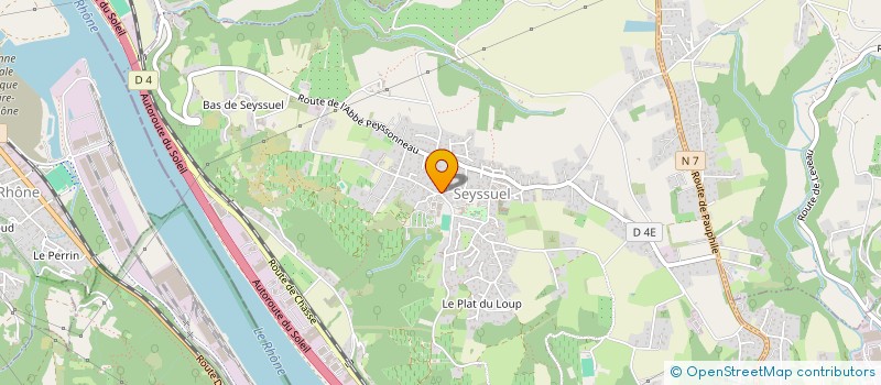 localisation de l'entreprise MADAME CELINE DEL OLMO  SEYSSUEL