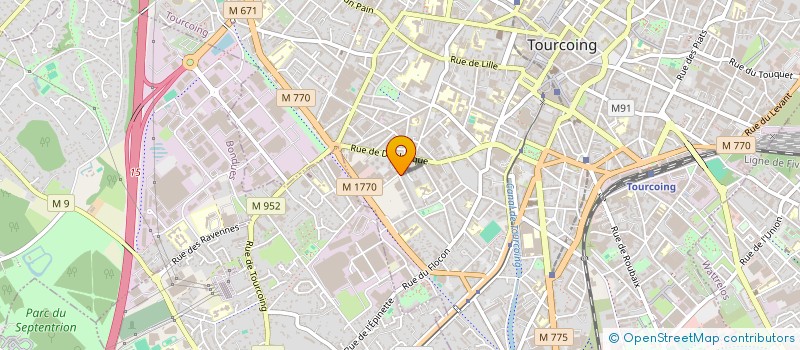 localisation de l'entreprise MADAME CELINE DELABASSEE à TOURCOING