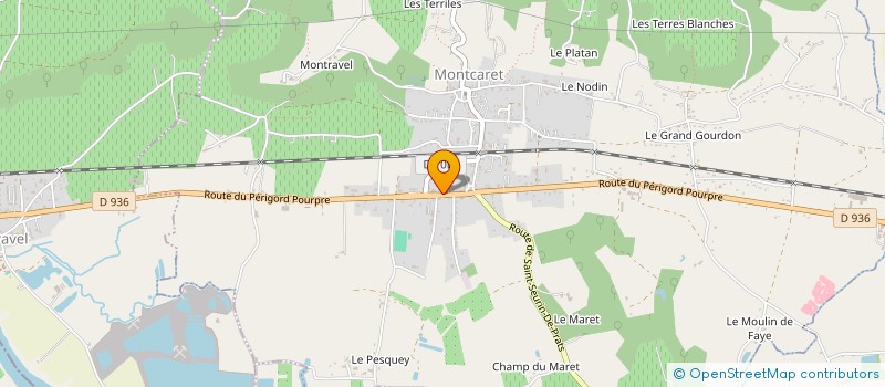 localisation de l'entreprise MADAME CELINE DELACROIX  MONTCARET