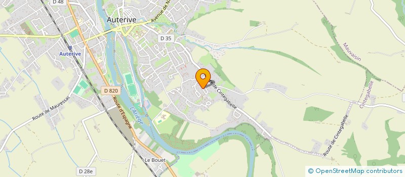 localisation de l'entreprise MADAME CELINE DELAHAYE  AUTERIVE