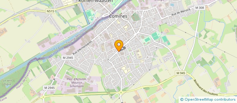 localisation de l'entreprise MADAME CELINE DELANGUE  COMINES