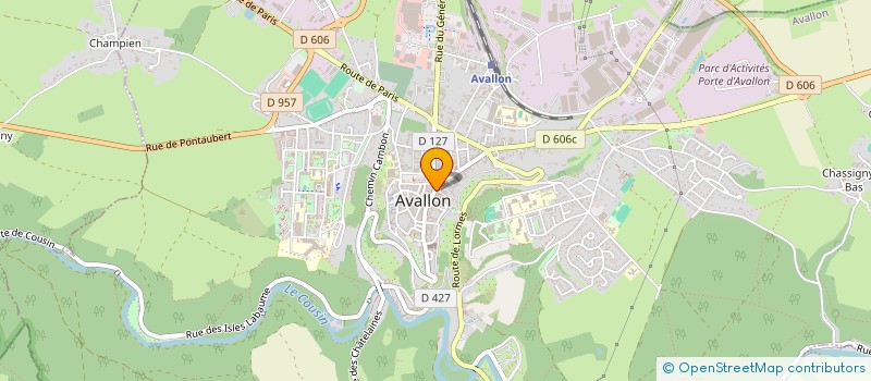 localisation de l'entreprise MADAME CELINE DELARUE à AVALLON