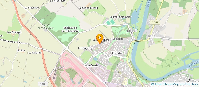 localisation de l'entreprise MADAME CELINE DELAUNAY  MONTREUIL-JUIGNE