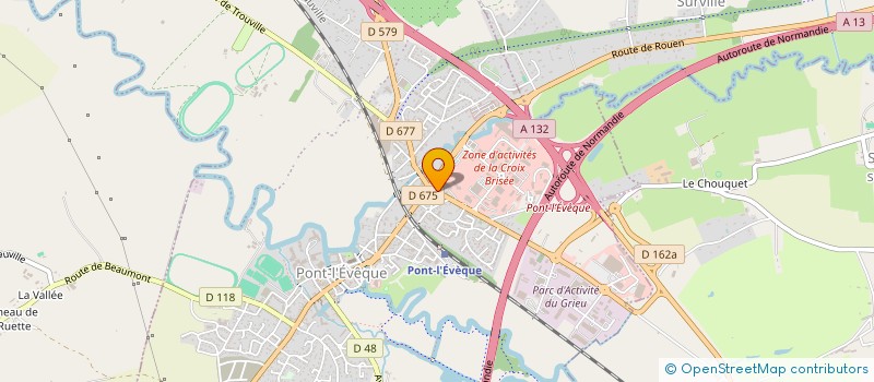 localisation de l'entreprise MADAME CELINE DELAUNAY  PONT L'EVEQUE