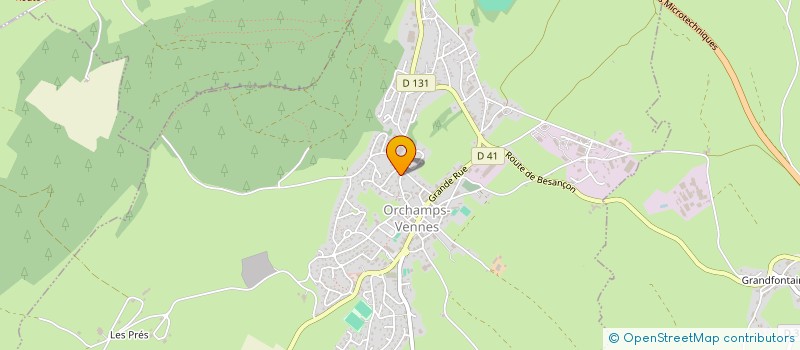 localisation de l'entreprise MADAME CELINE DELAUTRE  ORCHAMPS-VENNES