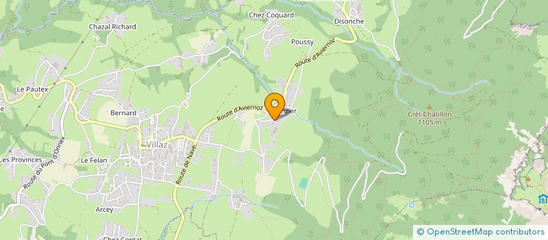 localisation de l'entreprise MADAME CELINE DELAVENAY  VILLAZ