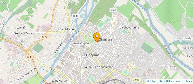 localisation de l'entreprise MADAME CELINE DELCOURT à COGNAC
