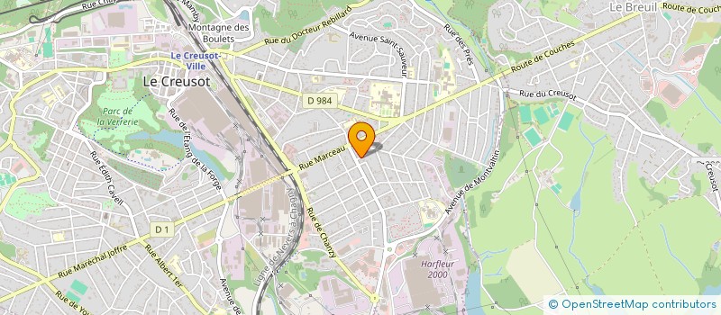 localisation de l'entreprise MADAME CELINE DELEBARRE  LE CREUSOT