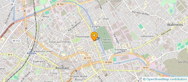 localisation de l'entreprise MADAME CELINE DELEMARLE  ROUBAIX