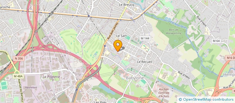 localisation de l'entreprise MADAME CELINE DELEUSIERE à VILLENEUVE-D'ASCQ