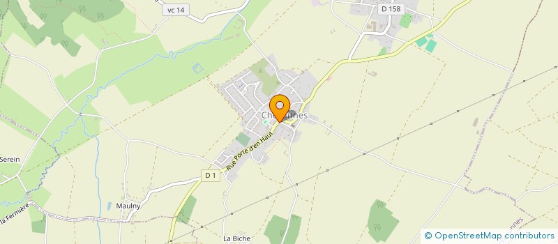 localisation de l'entreprise MADAME CELINE DELORME à CHEVANNES