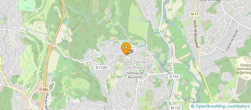 localisation de l'entreprise MADAME CELINE DELPECH  SAINT-CLEMENT-DE-RIVIERE