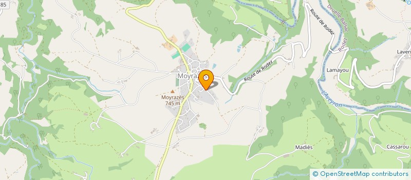 localisation de l'entreprise MADAME CELINE DELTORT  MOYRAZES