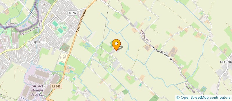 localisation de l'entreprise MADAME CELINE DEMAN  HOUPLINES