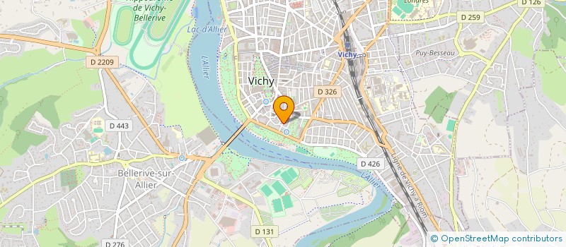 localisation de l'entreprise MADAME CELINE DEMARS à VICHY