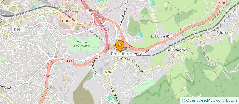 localisation de l'entreprise MADAME CELINE DEMIR à SAINT-ETIENNE
