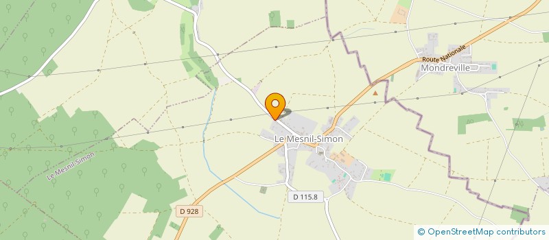 localisation de l'entreprise MADAME CELINE DEMONTIS à LE MESNIL-SIMON
