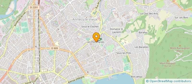 localisation de l'entreprise MADAME CELINE DENEVERS à ANNECY