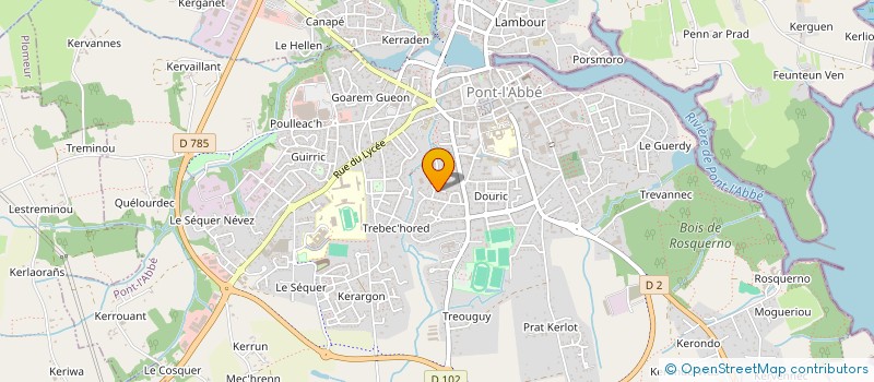 localisation de l'entreprise MADAME CELINE DENIEUL à PONT-L'ABBE