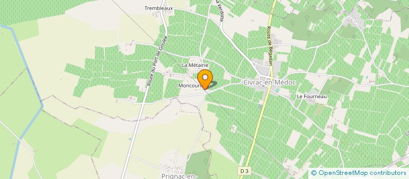 localisation de l'entreprise MADAME CELINE DENIMAL  CIVRAC-EN-MEDOC