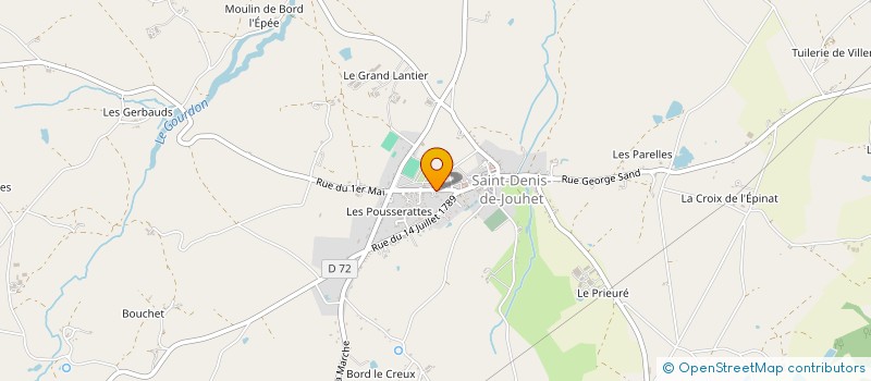 localisation de l'entreprise MADAME CELINE DENIS à SAINT-DENIS-DE-JOUHET