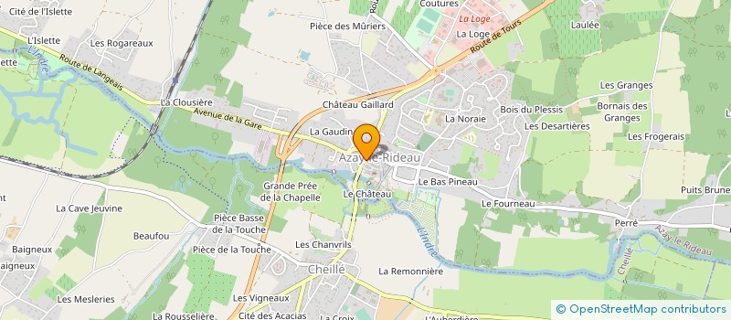 localisation de l'entreprise MADAME CELINE DENISE  AZAY-LE-RIDEAU