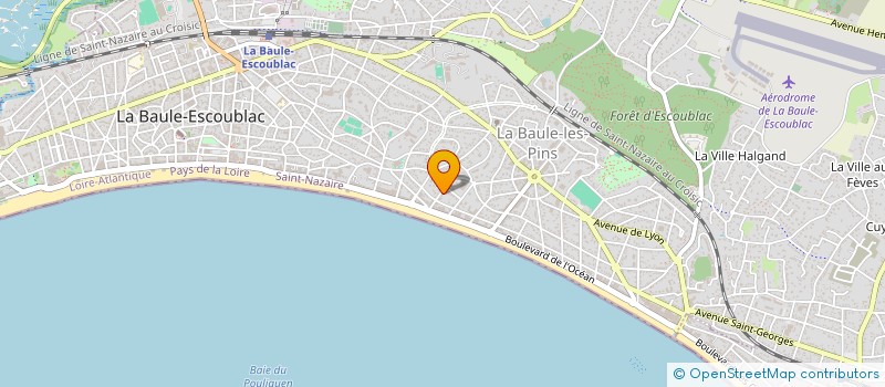 localisation de l'entreprise MADAME CELINE DERCHE à LA BAULE-ESCOUBLAC