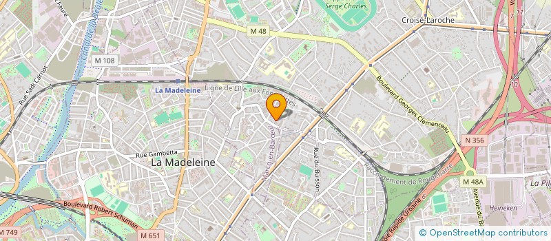 localisation de l'entreprise MADAME CELINE DEROO à MARCQ-EN-BARŒUL