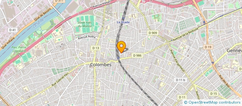 localisation de l'entreprise MADAME CELINE DESBORDES à COLOMBES