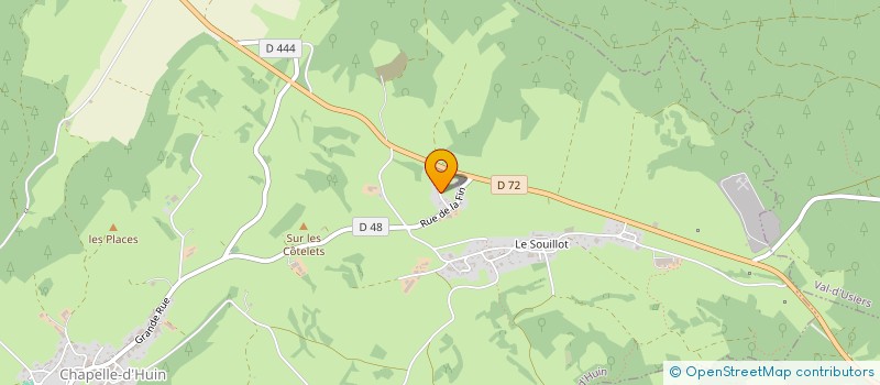 localisation de l'entreprise MADAME CELINE DESCOURVIERES  CHAPELLE-D'HUIN