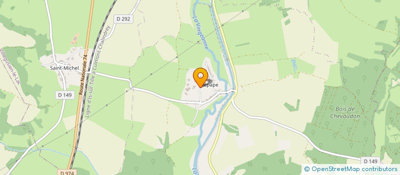 localisation de l'entreprise MADAME CELINE DESGREZ à VILLEGUSIEN-LE-LAC
