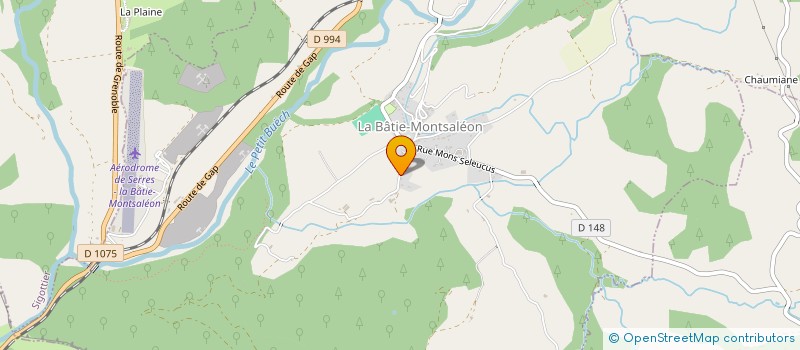 localisation de l'entreprise MADAME CELINE DESMET  LA BATIE-MONTSALEON