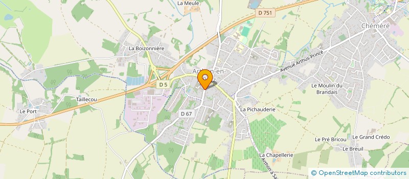 localisation de l'entreprise MADAME CELINE DESMONCEAUX  CHAUMES-EN-RETZ