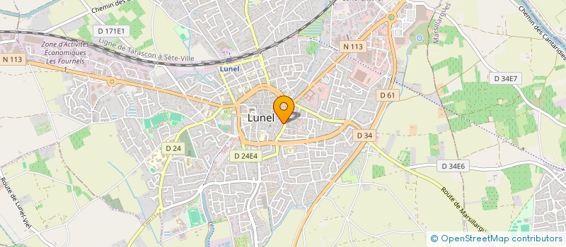 localisation de l'entreprise MADAME CELINE DESSAIVRE  LUNEL