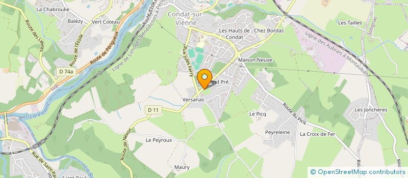 localisation de l'entreprise MADAME CELINE DESSON à CONDAT-SUR-VIENNE