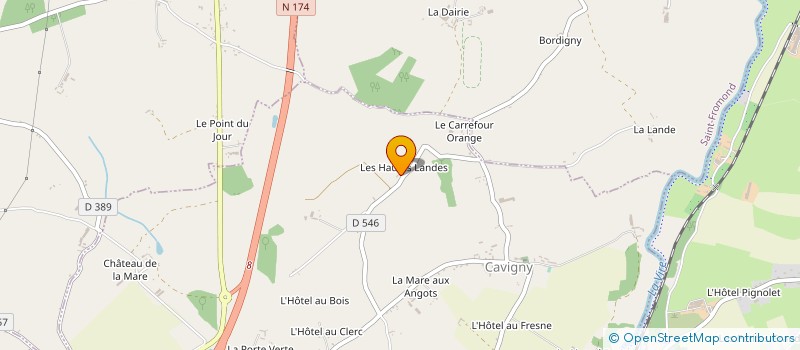 localisation de l'entreprise MADAME CELINE DESVAGES  CAVIGNY