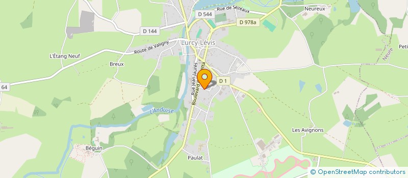 localisation de l'entreprise MADAME CELINE DETRET  LURCY-LEVIS