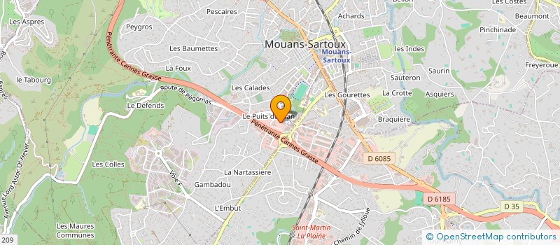 localisation de l'entreprise MADAME CELINE DEUDON  MOUANS-SARTOUX