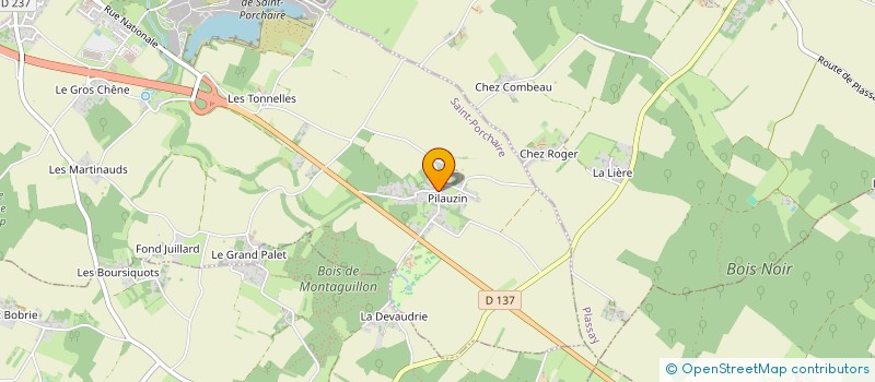 localisation de l'entreprise MADAME CELINE DEVIGNE  SAINT-PORCHAIRE